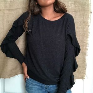 harlowe Graham ruffle long sleeve